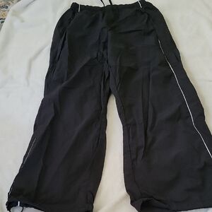Gilly Hicks Black Track Pants with White Piping